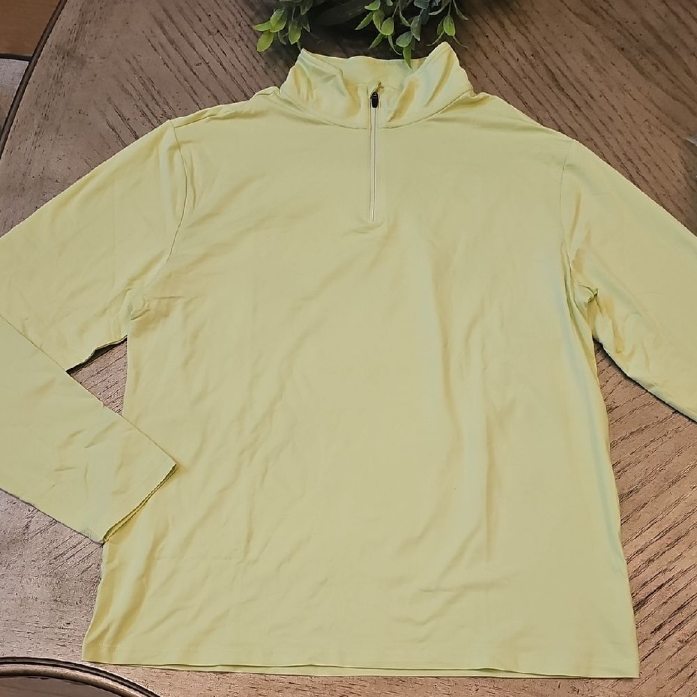 Lime Quarter-Zip Pullover boys XL NWOT